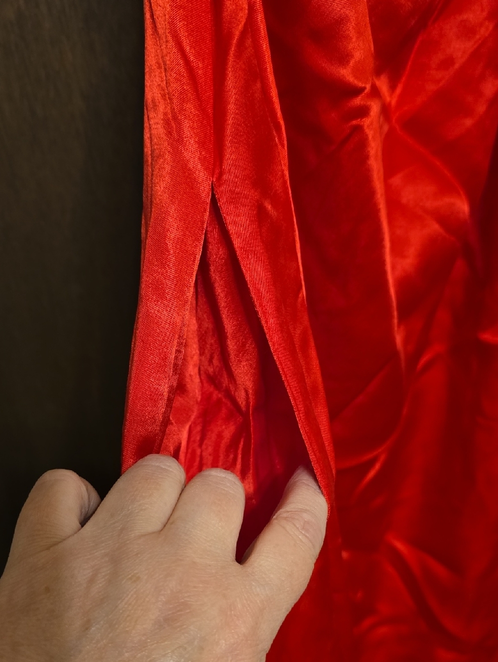 free people Red One-Shoulder Satin Dress - Picture 3 of 5